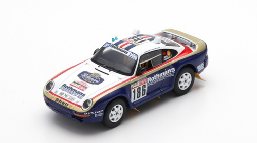 1/43 Spark 1985 Porsche 959 #186 Rallye Paris Dakar Rothmans René