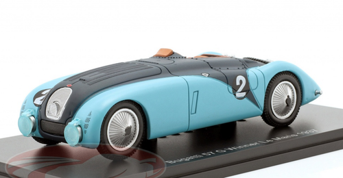 1/43 Spark 1937 Bugatti 57G #2 Winner 24h LeMans Roger Labric Jean-Pierre  Wimille, Robert Benoist Car Model