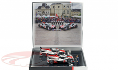 1/43 Spark 2018 2-Car Set Toyota TS050 Hybrid #8 Sebastien Buemi, Kazuki Nakajima, Fernando Alonso & #7 Mike Conway, Kamui Kobayashi, José Maria Lopez Finish 24h LeMans Car Model