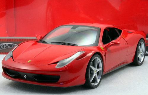 1/18 Hot Wheels Hotwheels Ferrari 458 Italia (Red) Diecast Car