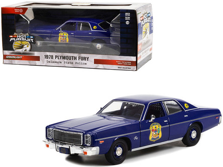 専用24箱 1978 Plymouth Fury Dark Blue with Stripes 