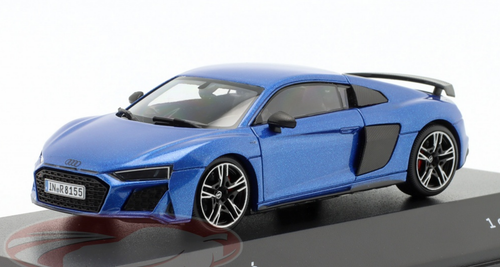 1/43 Dealer Edition 2019 Audi R8 Coupe (Ara Blue) Car Model