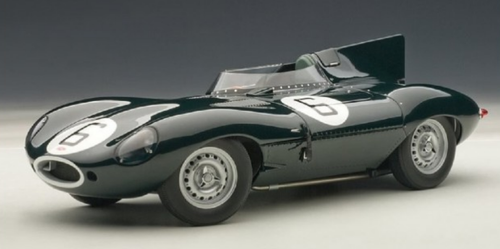 1/18 AUTOart 1955 Jaguar D-Type 24H Le Mans #6 (Green) Diecast Car