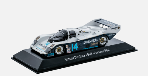 1/43 Dealer Edition 1986 Porsche 962 #14 Winner 24h Daytona Löwenbräu  Holbert Racing Al Holbert, Derek Bell, Al Unser Junior Car Model