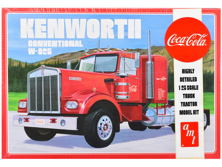 Skill 3 Model Kit White Western Star Semi Truck Tractor Coca-Cola 1/25  Scale Model by AMT