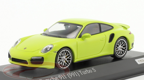 1/43 Minichamps Porsche 911 (991) Turbo S (Light Green) Car Model ...