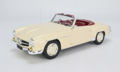 1/18 Minichamps Mercedes-Benz 190 SL 1955 CLDC Exclusive BEIGE with Red Interior world wide Diecast full open (limited 400pcs)