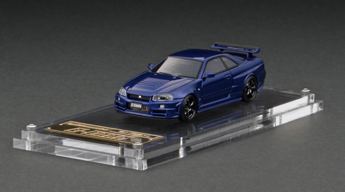 ミニカー 1/43 NISMO R34 GT-R Z-tune Bayside Blue 1/64 Ignition Model Nismo R34 GT-R Z-tune Bayside Blue Resin Car