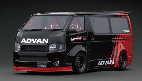 1/18 Ignition Model Toyota T・S・D WORKS HIACE Black/Red Resin Car 1/18 Ignition Model Toyota T・S・D WORKS HIACE Black/Red Resin Car