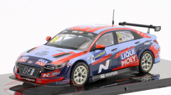 1/43 Ixo 2021 Hyundai Elantra N TCR #8 2nd WTCR Germany Engstler Hyundai N Liqui Moly Racing Team Luca Engstler Car Model