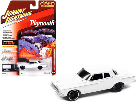 1962 Plymouth Savoy Max Wedge En Noir Silhouette - Johnny Lightning 1 Jlsp248 A 849398054222