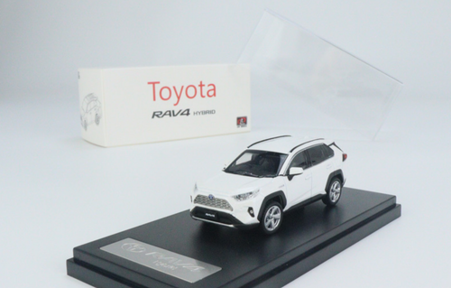 1/64 LCD Toyata RAV4 Hybrid Pearl White Diecast Car Model