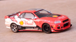 1/64 INNO Nissan Skyline R34 GTT Drift Car 