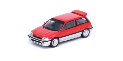 1/64 INNO HONDA CIVIC Si E-AT Red/Silver - LIVECARMODEL.com