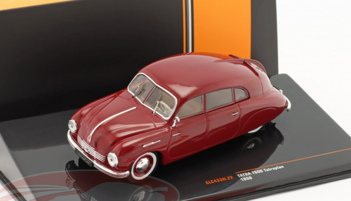 1/43 Ixo 1950 Tatra T600 Tatraplan (Red) Car Model - LIVECARMODEL.com