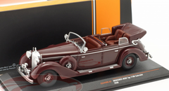 1/43 Ixo 1938 Mercedes-Benz 770K Cabriolet (W150) (Dark Red) Car Model