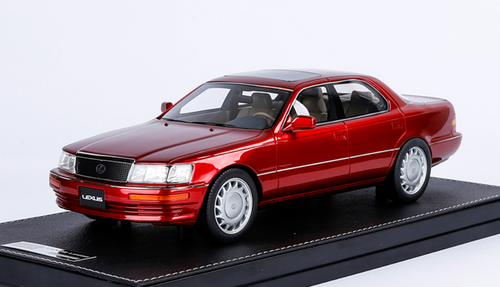 激レア/Lexusレクサス LS400 絶版 1/18 1/18 IVY Lexus LS400 LS 400 (Red) Resin Car Model