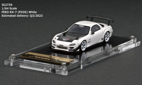 1/64 Ignition Model Mazda FEED RX-7 (FD3S) White *with carbon