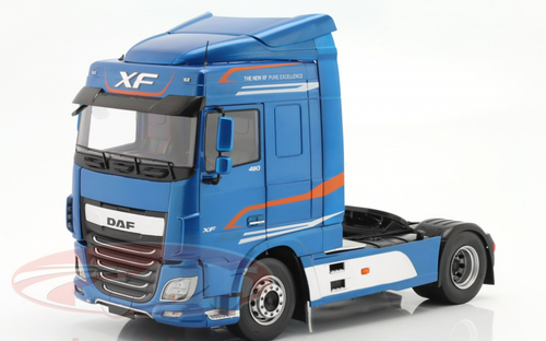 1/18 Ixo 2018 DAF XF Space Cab (Blue) Diecast Car Model