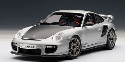 AUTOart 1/18 ポルシェ 911 (997) GT2 RS シルバー 1/18 AUTOart Porsche 911 (997) GT2 RS (Silver) Car Model