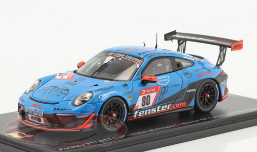 1/43 Spark 2021 Porsche 911 GT3 Cup Huber Motorsport #80 Winner SP7 class  24h Nürburgring Car Model