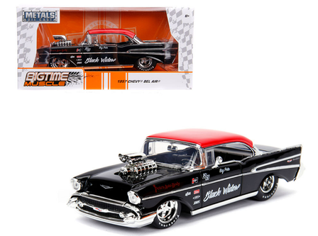 1/24 Jada 1957 Chevrolet Bel Air Pro Stock (Black with Red Top