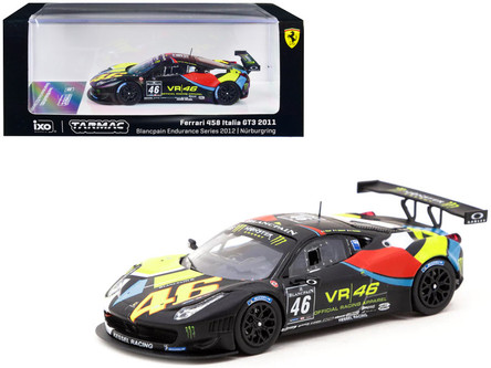 Modèle Réduit Ferrari 458 Italia Grand Am Daytona 2011 - Échelle 1:43 - Ixo/Altaya - Neuf Sous Vitrine