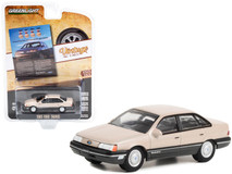 1989 Ford Taurus Beige "Some Of Our Best Advertising Isn't Advertising" "Vintage Ad Cars" Series 8 1/64 Diecast Model Car by Greenlight