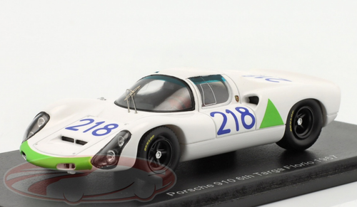 1/43 Spark 1967 Porsche 910 #218 6th Targa Florio Porsche System