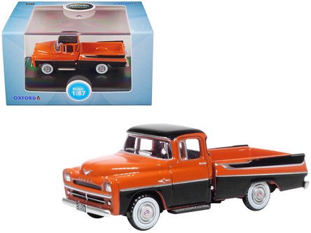 1957 Dodge D100 Sweptside Pickup Truck Omaha Orange and Jewel