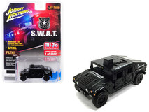 1/64 Johnny Lightning Humvee Police S.W.A.T. Matt Black "Off Road" Series Limited Edition to 3600 pieces Worldwide Diecast Car Model