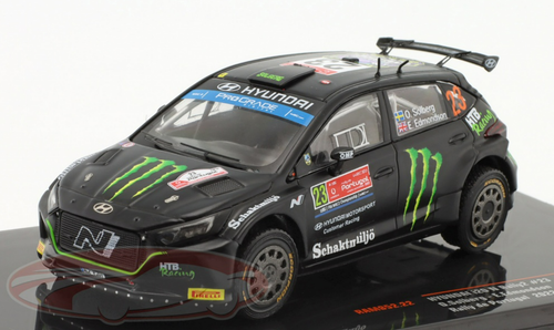 1/43 Ixo 2022 Hyundai i20 N Rally2 #23 rally de Portugal Hyundai Motorsport  N Oliver Solberg, Elliott Edmondson Car Model