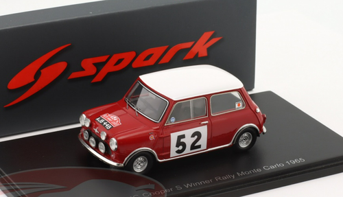 1/43 Spark 1965 BMC Mini Cooper S #52 Winner Rallye Monte Carlo