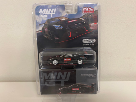 CHASE CAR 1/64 Mini GT 2018 Nissan GT-R Nismo GT3 (Matt Black with