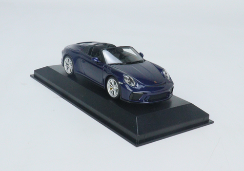 1/43 MINICHAMPS PORSCHE 911 (991) SPEEDSTER - 2019 - BLUE METALLIC ...