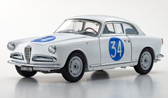 1/18 Kyosho 1960 #34 Alfa Romeo Giulietta SV Mille Miglia Diecast Car Model