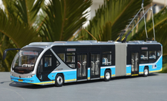 1/43 Foton BJD WG180F Public Transportation Trolley BRT Bus w/ Headlights & Interior lights Diecast Car Model