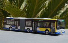 1/43 Foton BJ6160C6CCD Articulated Public Transportation Bus w/ headlights & interior lights Diecast Car Model