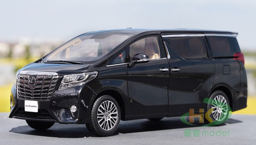 1/18 Toyota Alphard (Black LHD) Diecast Car Model - LIVECARMODEL.com