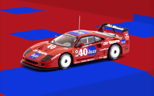 Tarmac Works 1/64 Ferrari F40 LM - Rouge, Miniature Neuve