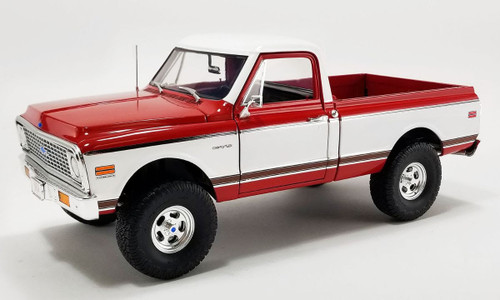 1/18 ACME 1972 Chevrolet K10 4x4 (Red & White) Diecast Car