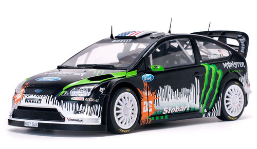 1/18 Sunstar 2010 Ford Focus RS Rally Day Ken Block Diecast Car
