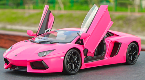 1/18 Welly FX Lamborghini Aventador LP700-4 (Pink) Diecast