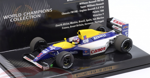 1/43 Minichamps 1992 Formula 1 Nigel Mansell Williams FW14B Dirty