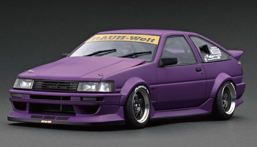 1/18 Ignition Model Toyota RWB AE86 Matte Purple - LIVECARMODEL.com