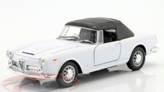 1/24 Welly 1960 Alfa Romeo Spider 2600 Soft Top (White) Diecast Car Model