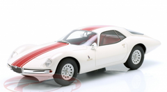 1/18 MAXIMA Scale Model 1965 Alfa Romeo TZ2 Coupe Pininfarina (White with Red Stripe) Car Model