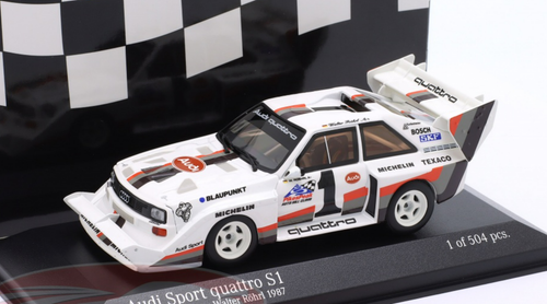 1/43 Minichamps 1987 Audi Sport Quattro S1 E2 #1 Winner Pikes Peak