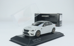 1/43 Minichamps 2020 BMW M2 CS (Silver with Gold Wheels) Car Model