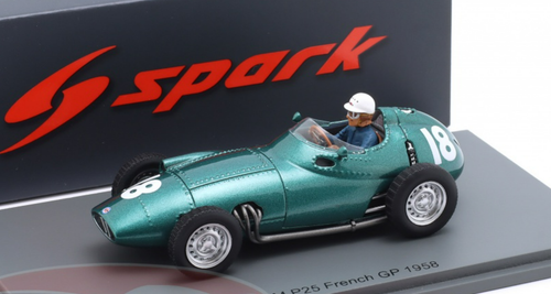 1/43 Spark BRM P25 No.18 French GP 1958 Maurice Trintignant